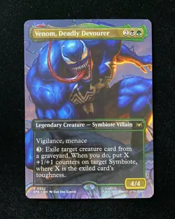 2025 Magic The Gathering MTG Marvel EN R 0022 Venom, Deadly Devourer KM035 - Image 1