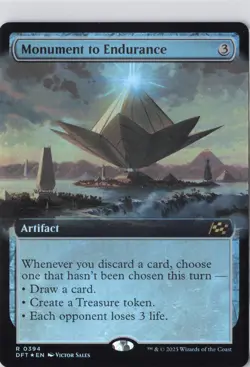 Monument to Endurance (Extended Art) Aetherdrift Foil - NM #394 MTG DFT - Image 1