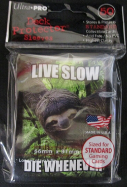50 Ultra Pro SLOTH LIVE SLOW DIE WHENEVER Deck Protector Sleeves Pack MTG - Image 1