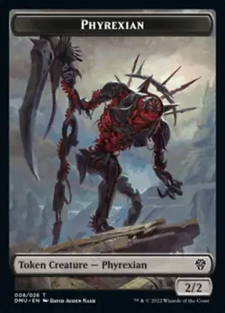 Phyrexian / Bird (006) Token x1 1x FOIL Dominaria United NM MTG - Image 1