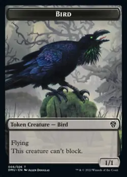 Phyrexian / Bird (006) Token x1 1x FOIL Dominaria United NM MTG - Image 2