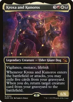 Kroxa and Kunoros Showcase Foil - March Of The Machine MTG-NM - Image 1