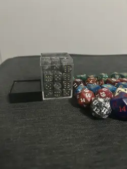 Big Lot Of 64 Dice Chessex MTG Spindown Oversize Spindown 6 Side Varying Sizes - Image 2