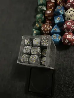 Big Lot Of 64 Dice Chessex MTG Spindown Oversize Spindown 6 Side Varying Sizes - Image 3