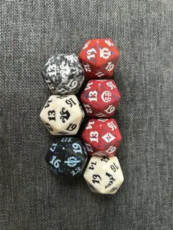 Big Lot Of 64 Dice Chessex MTG Spindown Oversize Spindown 6 Side Varying Sizes - Image 4