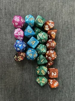 Big Lot Of 64 Dice Chessex MTG Spindown Oversize Spindown 6 Side Varying Sizes - Image 5