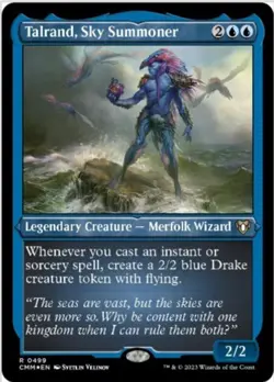 Talrand, Sky Summoner (Foil Etched, #499, NM) Commander Masters (CMM), MTG - Image 1