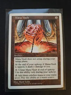 MtG Magic - Mana Vault (4th Edition, 1995) (Played cond.) - Image 1