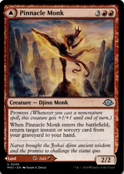 MTG Pinnacle Monk Normal NM Modern Horizons 3 Magic 246 - Image 1