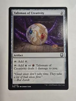 Talisman of Creativity Commander: Modern Horizons 3 Regular Mtg - Image 1