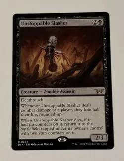MTG Unstoppable Slasher - Duskmourn: House of Horror LP - Image 1
