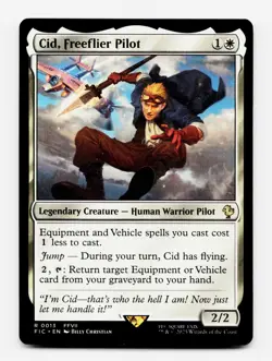 Cid, Freeflier Pilot [Commander: Final Fantasy] MTG Magic - NM/M ⚪ - Image 1