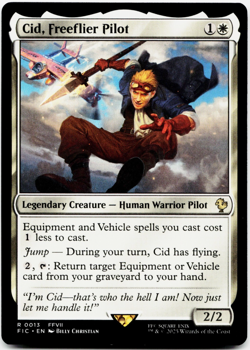 Cid, Freeflier Pilot [Commander: Final Fantasy] MTG Magic - NM/M ⚪ - Image 3