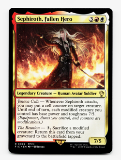 Sephiroth, Fallen Hero [Commander: Final Fantasy] MTG Magic - NM/M 🔥⚪ - Image 1