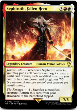 Sephiroth, Fallen Hero [Commander: Final Fantasy] MTG Magic - NM/M 🔥⚪ - Image 3