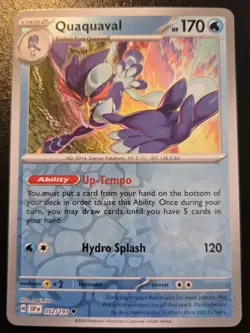 Quaquaval 052/191 Reverse Holo Uncommon Scarlet & Violet: Surging Sparks Pokemon - Image 1