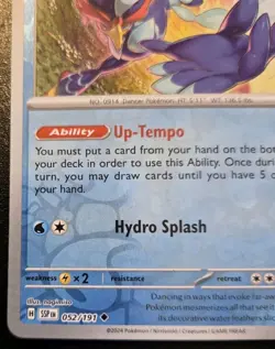 Quaquaval 052/191 Reverse Holo Uncommon Scarlet & Violet: Surging Sparks Pokemon - Image 4