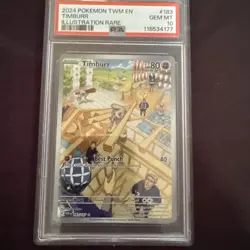 Pokemon TCG -Timburr S&V Twilight Masquerade illustration rare #183/167 PSA 10 - Image 2