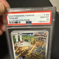 Pokemon TCG -Timburr S&V Twilight Masquerade illustration rare #183/167 PSA 10 - Image 4