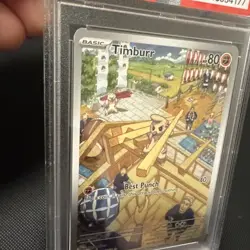 Pokemon TCG -Timburr S&V Twilight Masquerade illustration rare #183/167 PSA 10 - Image 5