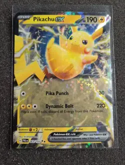 Pikachu EX Scarlet & Violet - Paldea Evolved 063/193 Holo Pokemon TCG - Image 1