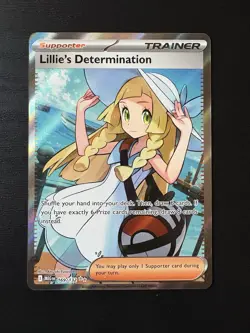 Pokemon TCG Lillie’s Determination 169/132 Full Art Ultra Rare Mega Evolution NM - Image 1