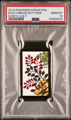 PSA 10 - Electabuzz/Scyther 2013 Hanafuda Kanto July - Pokemon - Image 1