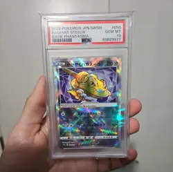2022 Pokemon Japanese Dark Phantasma 050 Radiant Steelix PSA 10 Gem Mint - Image 1
