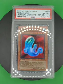1st Edition PSA 4 Revival Jam LON-006 Super Rare 2003 English Yu-Gi-OH! Card TCG - Image 4