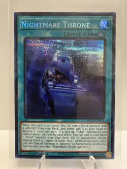 Yu-Gi-Oh! Nightmare Throne MP25-EN072 Prismatic Secret Rare 1st Edition NM - Image 1