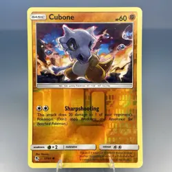 Cubone Reverse Holo Common Card Hidden Fates 37/68 Pokemon TCG Near Mint - Image 1