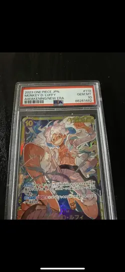 PSA 10 Monkey D. Luffy OP05-119 SEC One Piece Cards Japanese 2023 - Image 2