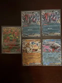 Pokemon Journey Together Lot Of 5 Pokemon Cards 1 IR and 4 EX - Image 1