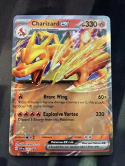 Charizard ex 161 Sv: Scarlet & Violet Promo Cards Holo Pokemon Fire Type - Image 1