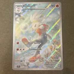 Raboot 147/142 Stellar Crown Full Art Ultra Rare Holo Pokemon Card NM - Image 1