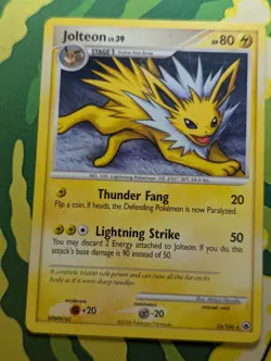 Pokemon - Jolteon 23/100 Rare Majestic Dawn Card - LP - NON HOLO - Image 1