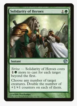 MTG Solidarity of Heroes #141 Journey Into Nyx (JOU) Magic Card - Image 1