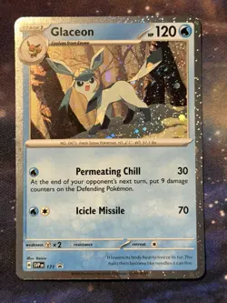 Glaceon 171 Scarlet & Violet Black Star Promo Pokemon Card Holo Holographic NMLP - Image 3