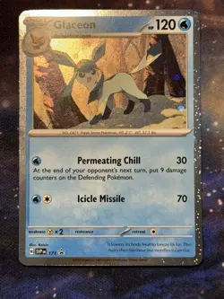 Glaceon 171 Scarlet & Violet Black Star Promo Pokemon Card Holo Holographic NMLP - Image 4