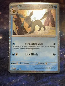 Glaceon 171 Scarlet & Violet Black Star Promo Pokemon Card Holo Holographic NMLP - Image 5