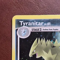 Tyranitar Lv.61 30/100 Stormfront Holo Rare Pokemon Card TCG 2008 MP - Image 2