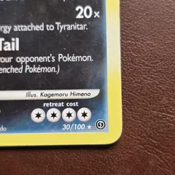 Tyranitar Lv.61 30/100 Stormfront Holo Rare Pokemon Card TCG 2008 MP - Image 4
