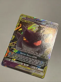Pokemon TCG Gengar & Mimikyu GX Ultra Rare Card Sun & Moon Team Up 53/181 MP - Image 3