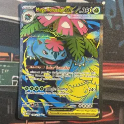 Mega Venusaur EX 155/132 Mega Evolution ENG Pokemon TCG Card NM Ultra Rare FA - Image 1