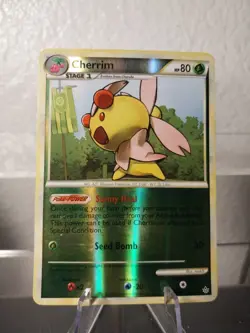 Pokemon - HS Unleashed - Cherrim 28/95 Reverse Holo MP/LP Card - Image 1