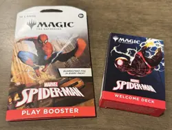 Magic the Gathering MTG Spider-Man Welcome Deck GREEN & Play Booster Marvel NEW - Image 1