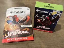 Magic the Gathering MTG Spider-Man Welcome Deck GREEN & Play Booster Marvel NEW - Image 2
