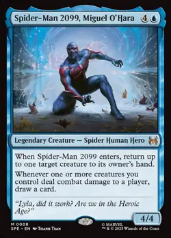 Spider-Man 2099, Miguel O'Hara + BONUS | Marvel's Spider-Man | MTG Magic BLUE - Image 4