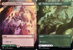 Cragcrown Pathway // Timbercrown Pathway - Foil Extended Art ZNR NM MTG - Image 1