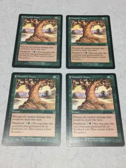 MTG Odyssey Moment's Peace x4 Unplayed Excellent - NM Condition - Image 1